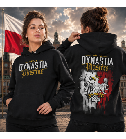 Damska bluza z kapturem DYNASTIA PIASTÓW